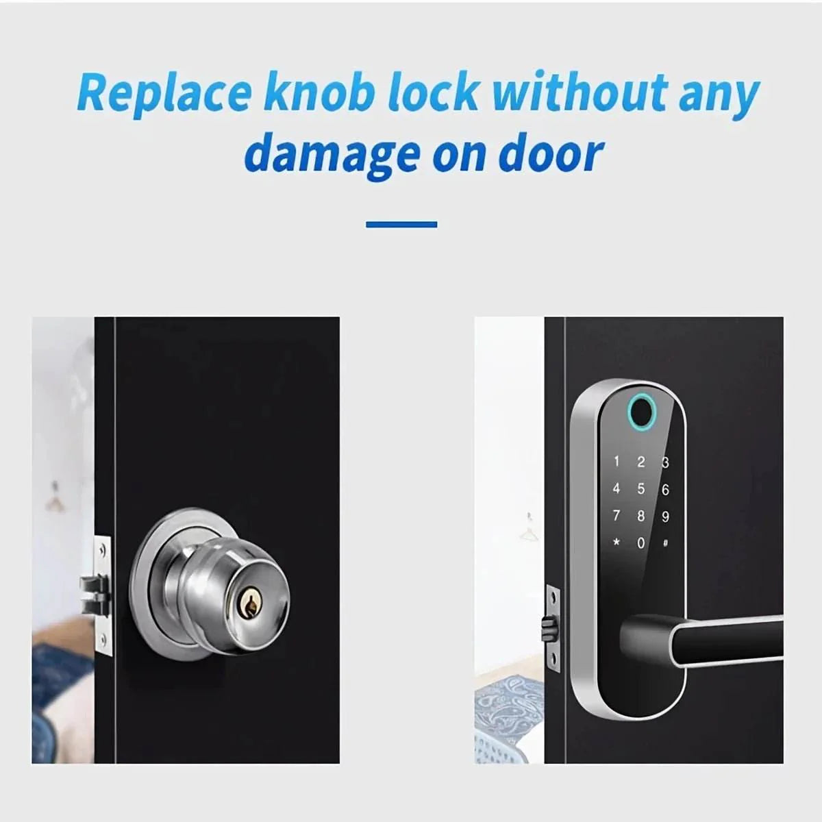 Smart Fingerprint Door Lock - App Remote Control
