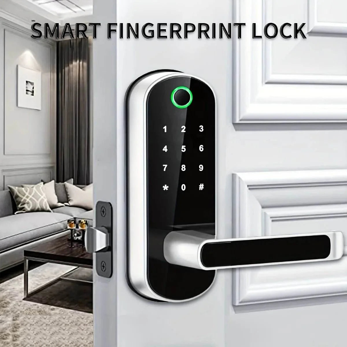 Smart Fingerprint Door Lock - App Remote Control