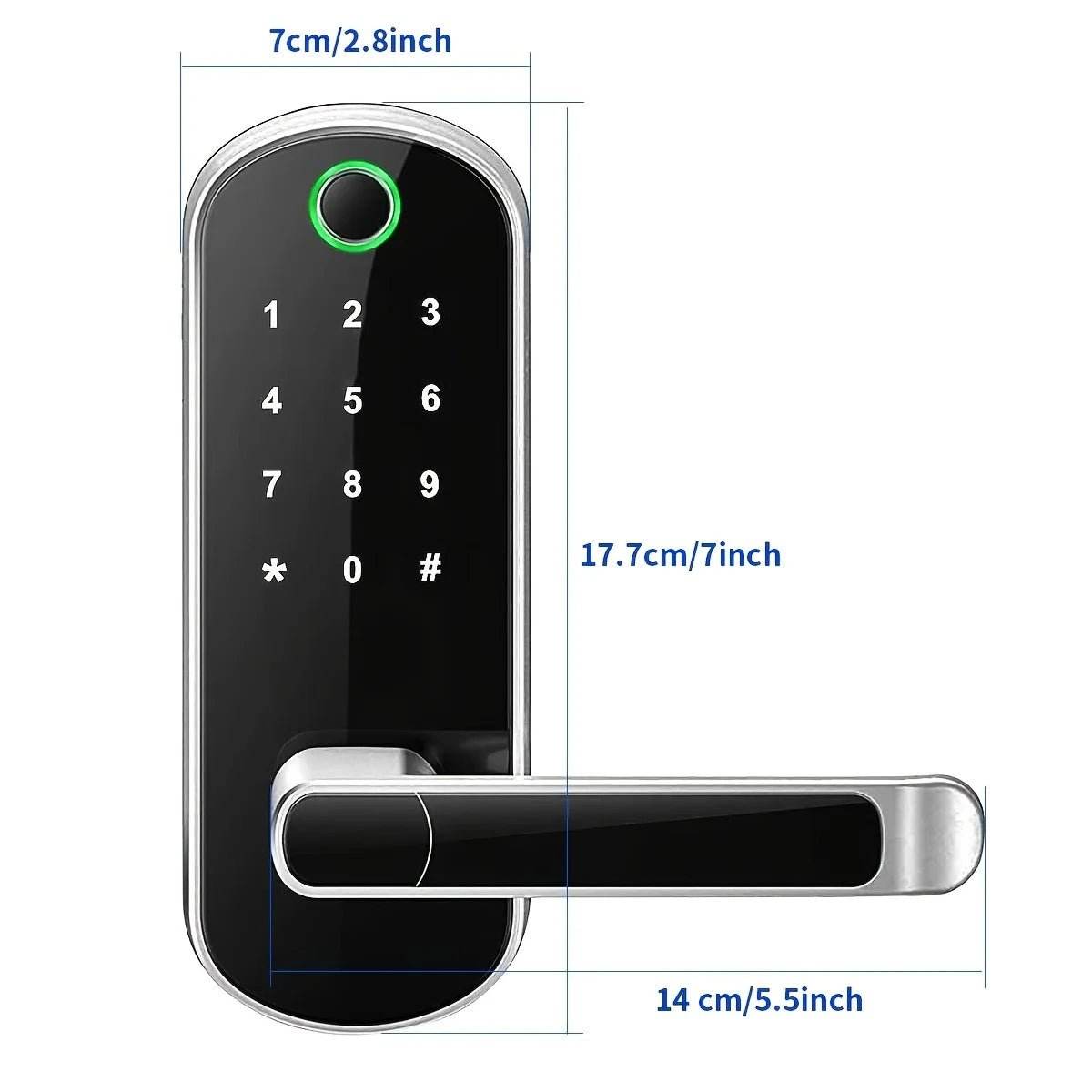 Smart Fingerprint Door Lock - App Remote Control