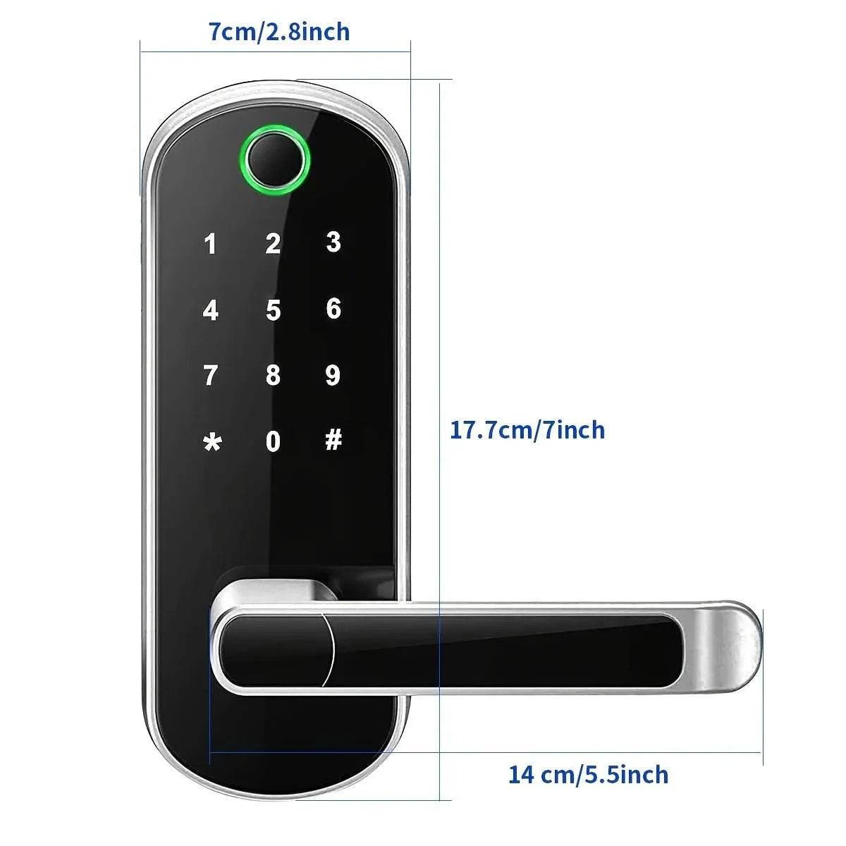 Smart Fingerprint Door Lock - App Remote Control