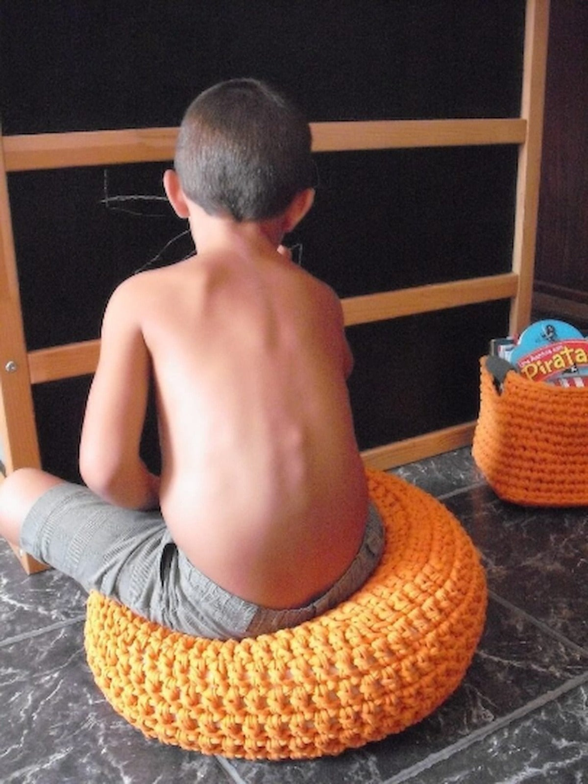 Soft Cotton Crochet Floor Cushion | Kids Room Decor