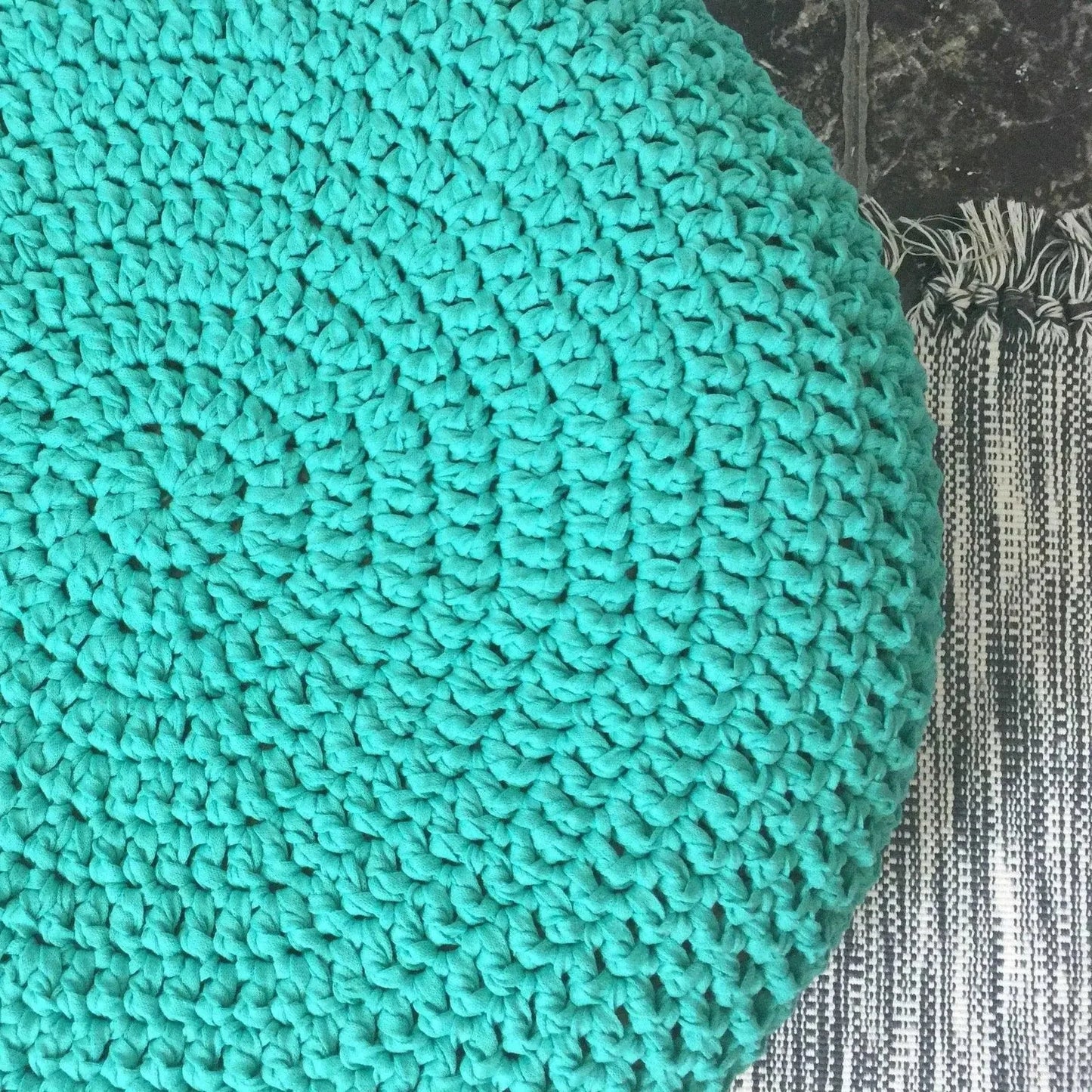 Soft Cotton Crochet Floor Cushion | Kids Room Decor