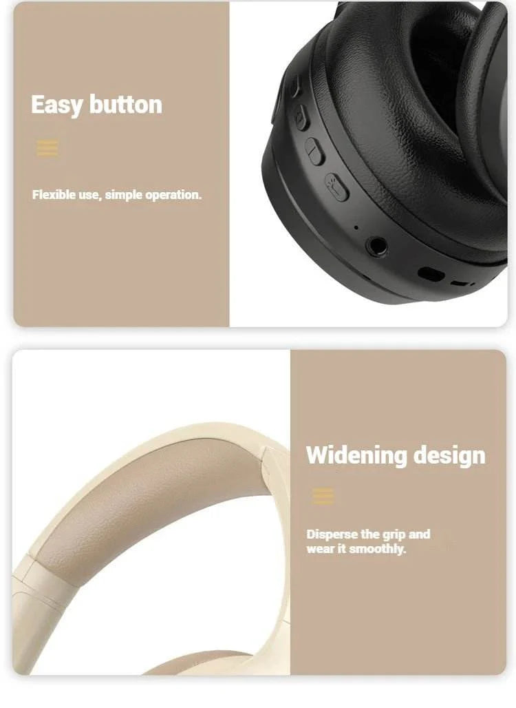 Subwoofer Gaming Wireless Bluetooth Headphones Over Ear HIFI Stereo