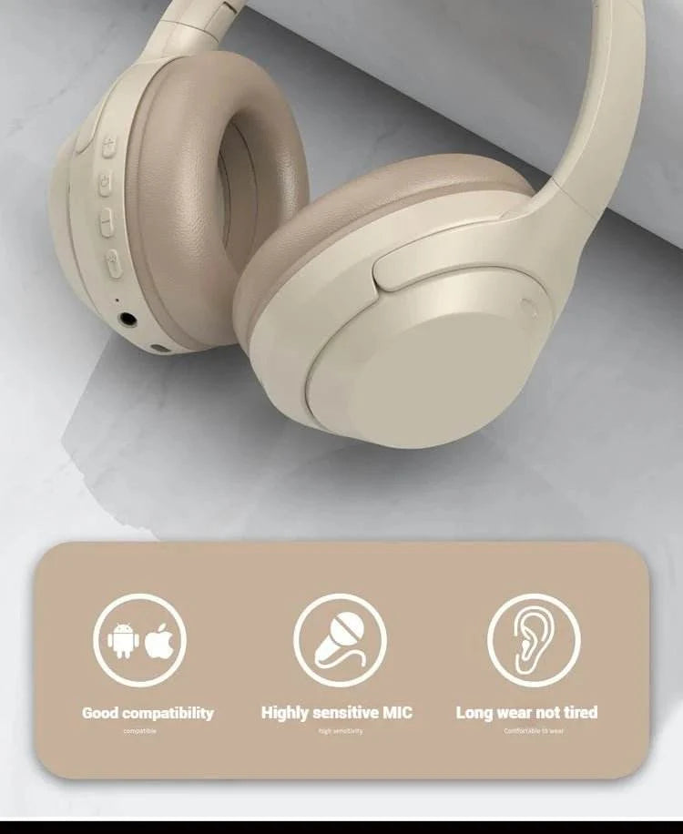 Subwoofer Gaming Wireless Bluetooth Headphones Over Ear HIFI Stereo