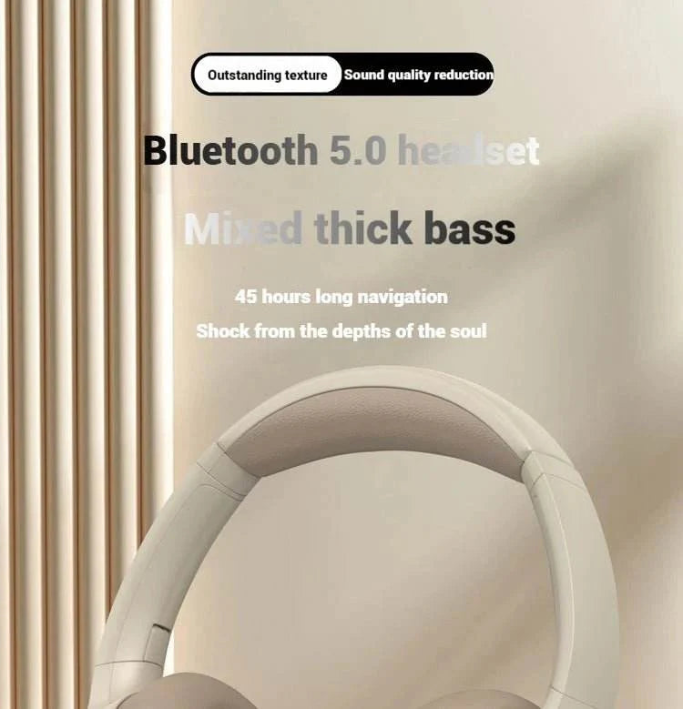 Subwoofer Gaming Wireless Bluetooth Headphones Over Ear HIFI Stereo