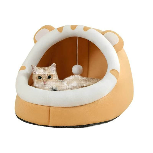 Super Cat Bed Warm Pet House Kitten Cave Cushion House Warm