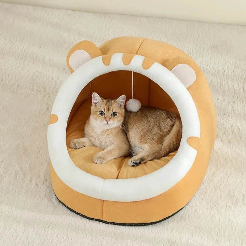Super Cat Bed Warm Pet House Kitten Cave Cushion House Warm