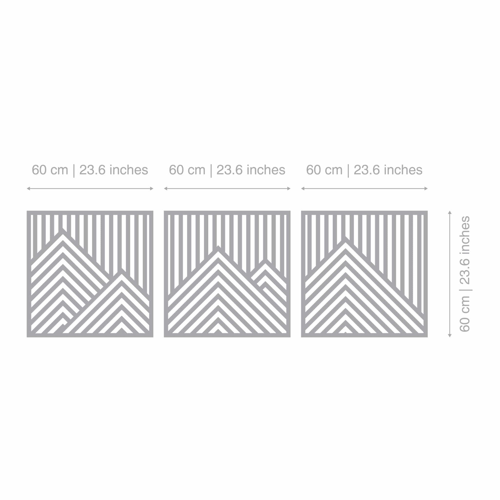 Triptych Mountains 3D Wall Art - Shop The Shop