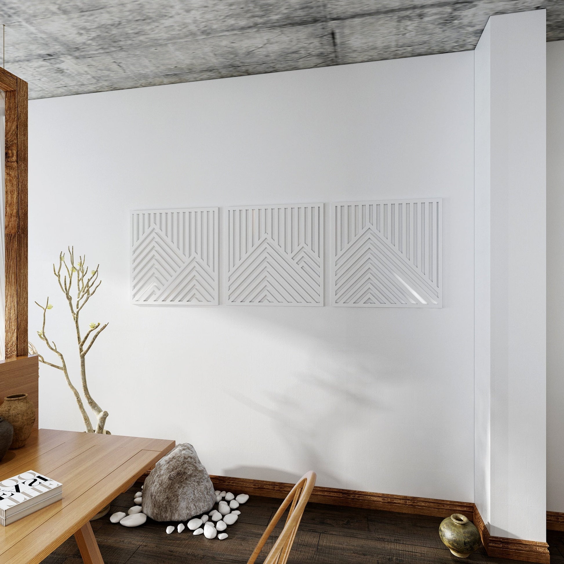 Triptych Mountains 3D Wall Art - Shop The Shop