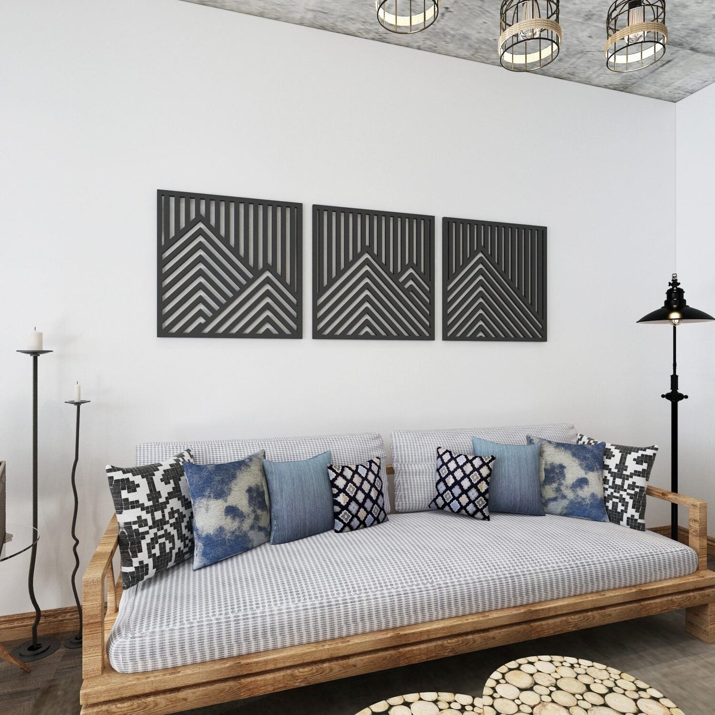 Triptych Mountains 3D Wall Art - Shop The Shop