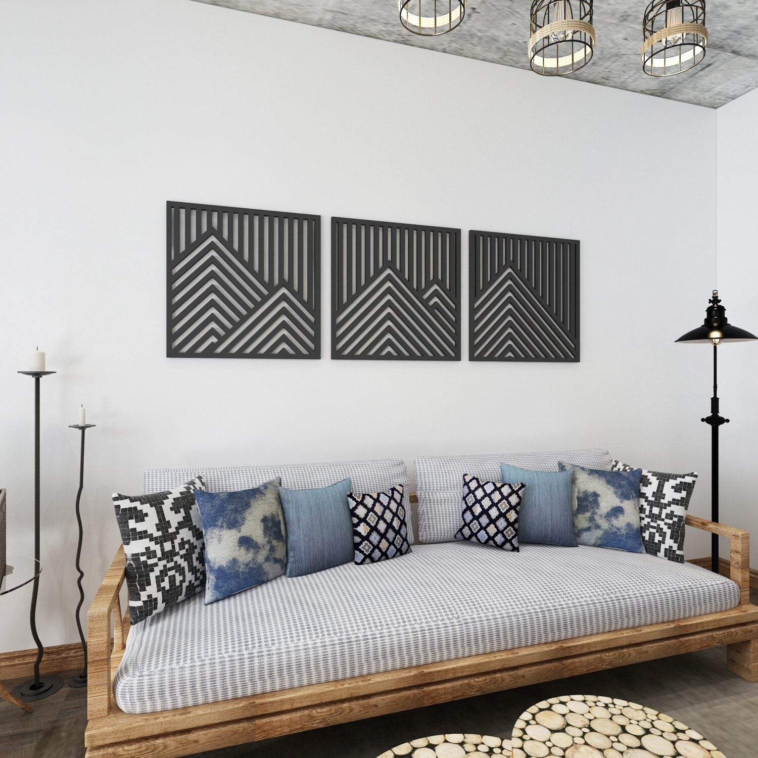 Triptych Mountains 3D Wall Art - Shop The Shop