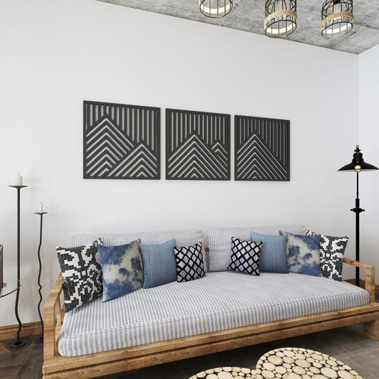 Triptych Mountains 3D Wall Art - Shop The Shop
