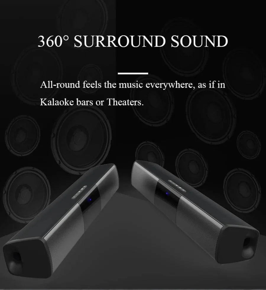 Bluetooth Sound Bar for Home Theater | 3 Channel Speakers