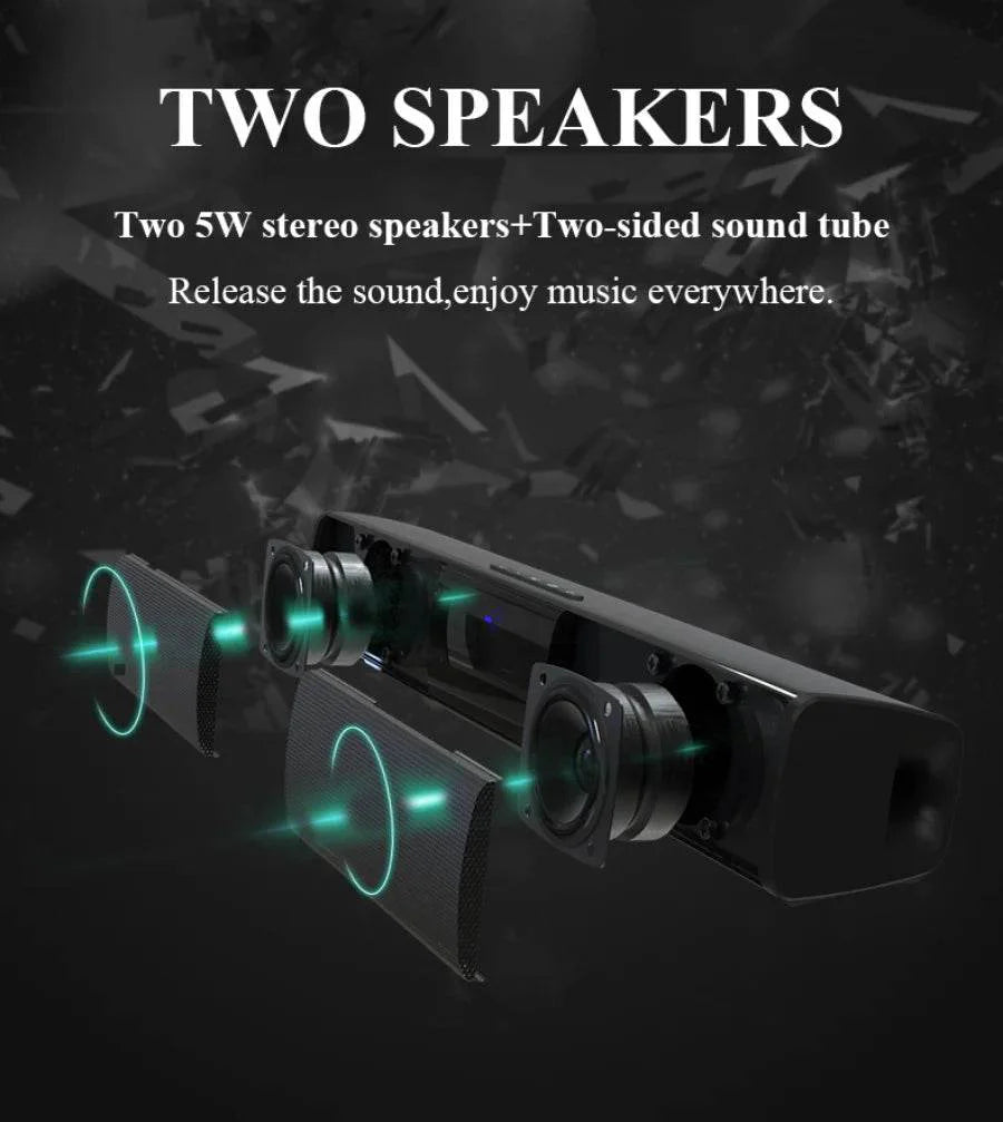 Bluetooth Sound Bar for Home Theater | 3 Channel Speakers