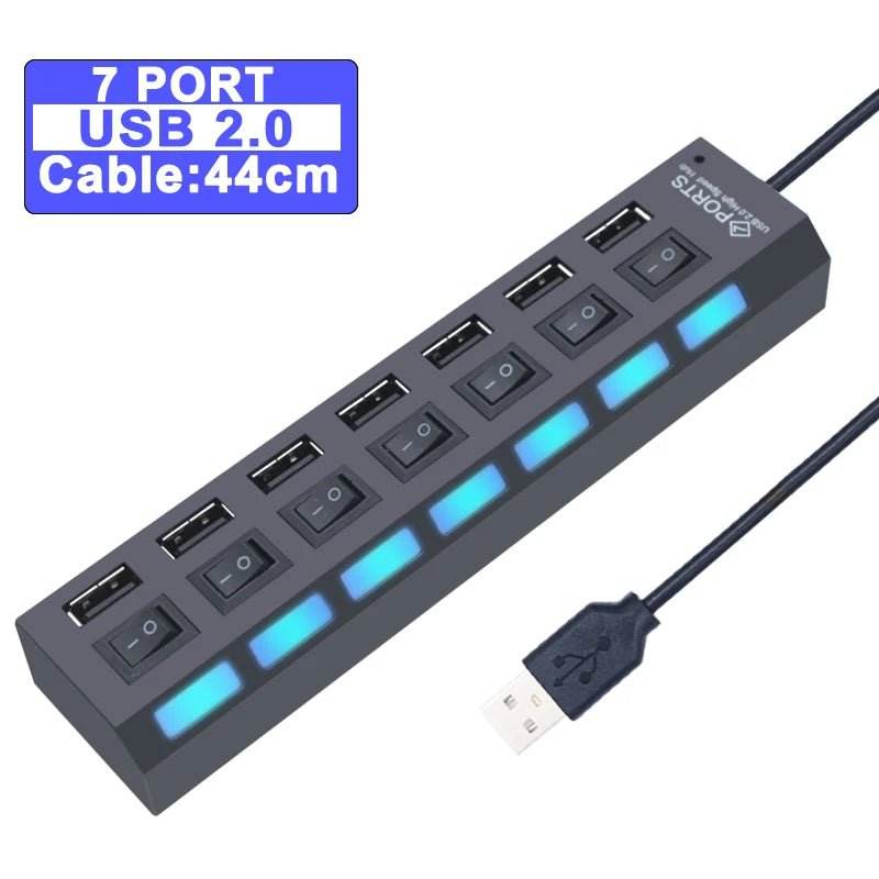 USB 3.0 Hub - 4/7 Port Multi USB Splitter