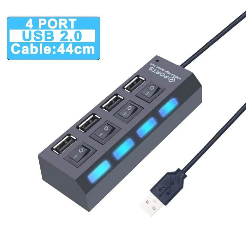 USB 3.0 Hub - 4/7 Port Multi USB Splitter